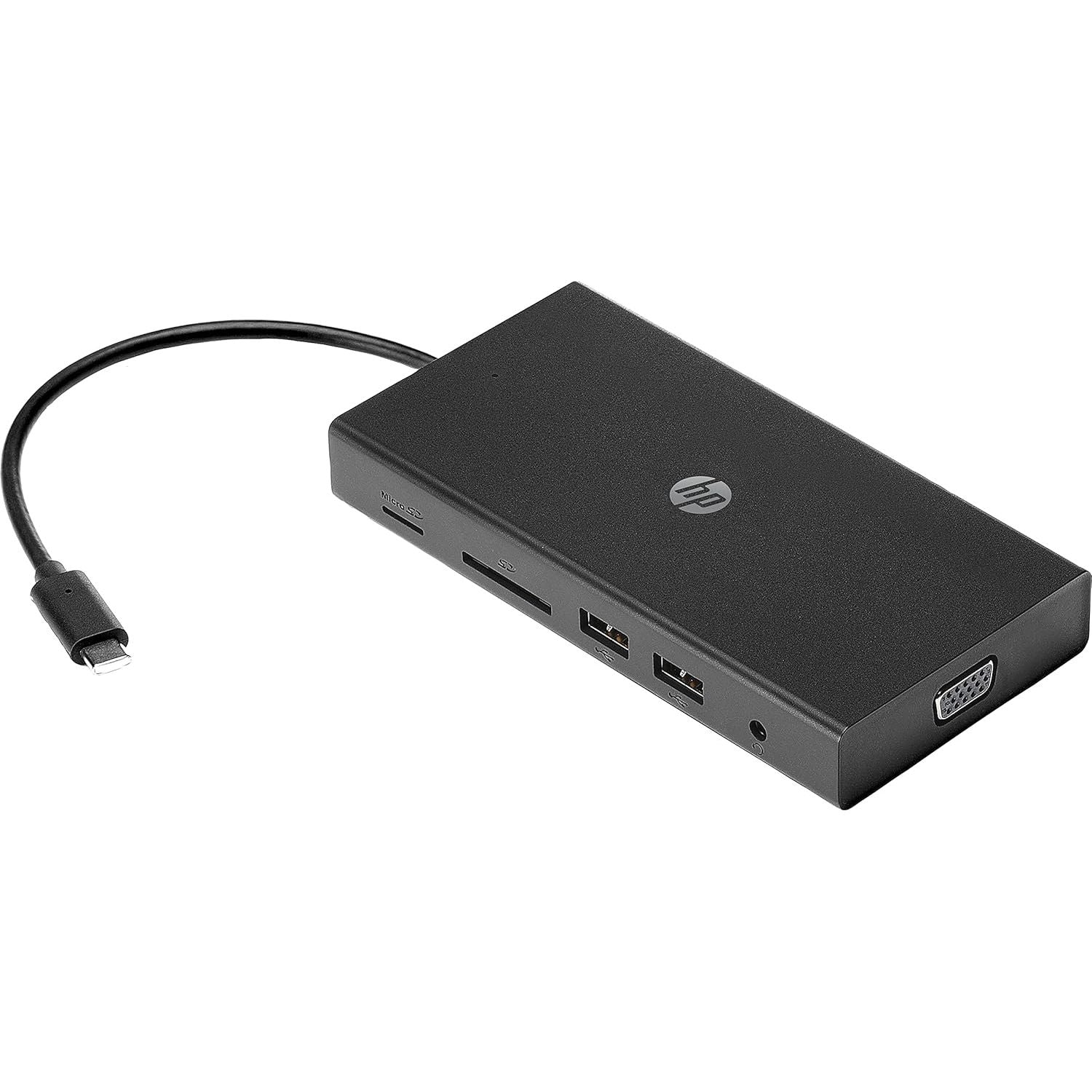 Buy HP,HP Travel USB-C Multiport Hub – Pass-Through Charging, 1Gbps Ethernet, HDMI & VGA, USB & SD Ports, Black - Gadcet UK | UK | London | Scotland | Wales| Near Me | Cheap | Pay In 3 | Laptop Docking Stations
